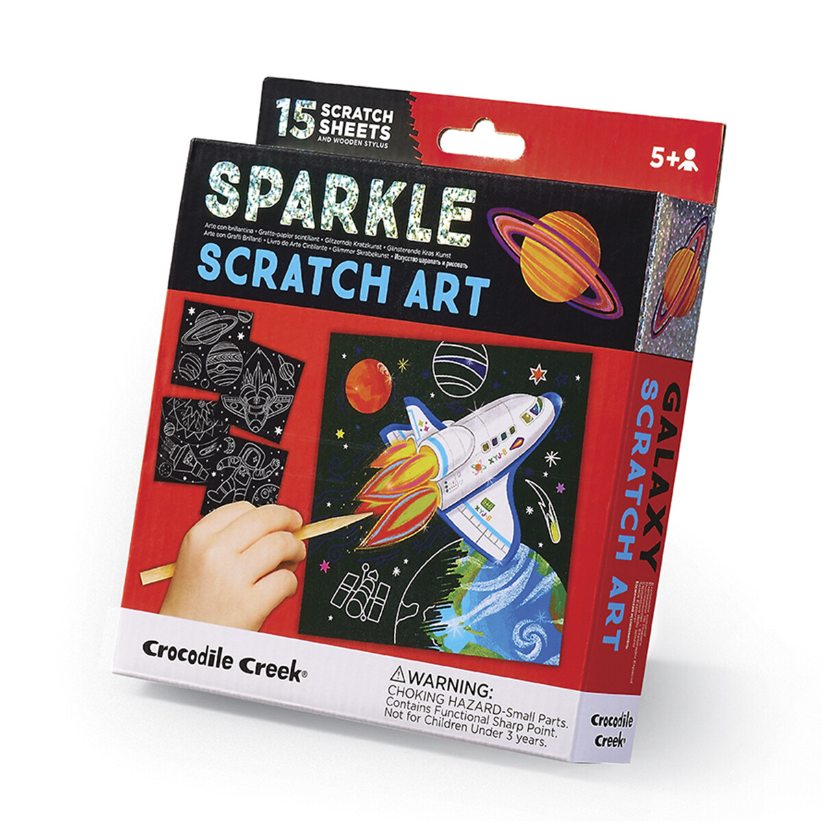 Juguete Scratch Art Crocodile Creek - Galaxia 