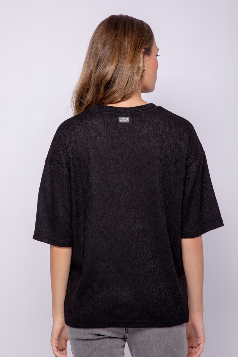 REMERA BLANCA Negro