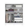 Placard Ropero 2 puertas Mdp Blanco B66 c/espejo Placard Ropero 2 puertas Mdp Blanco B66 c/espejo