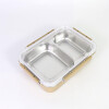 TUPPER INOX/BEIGE C/DIVISIONES 23X7X6CM Unica