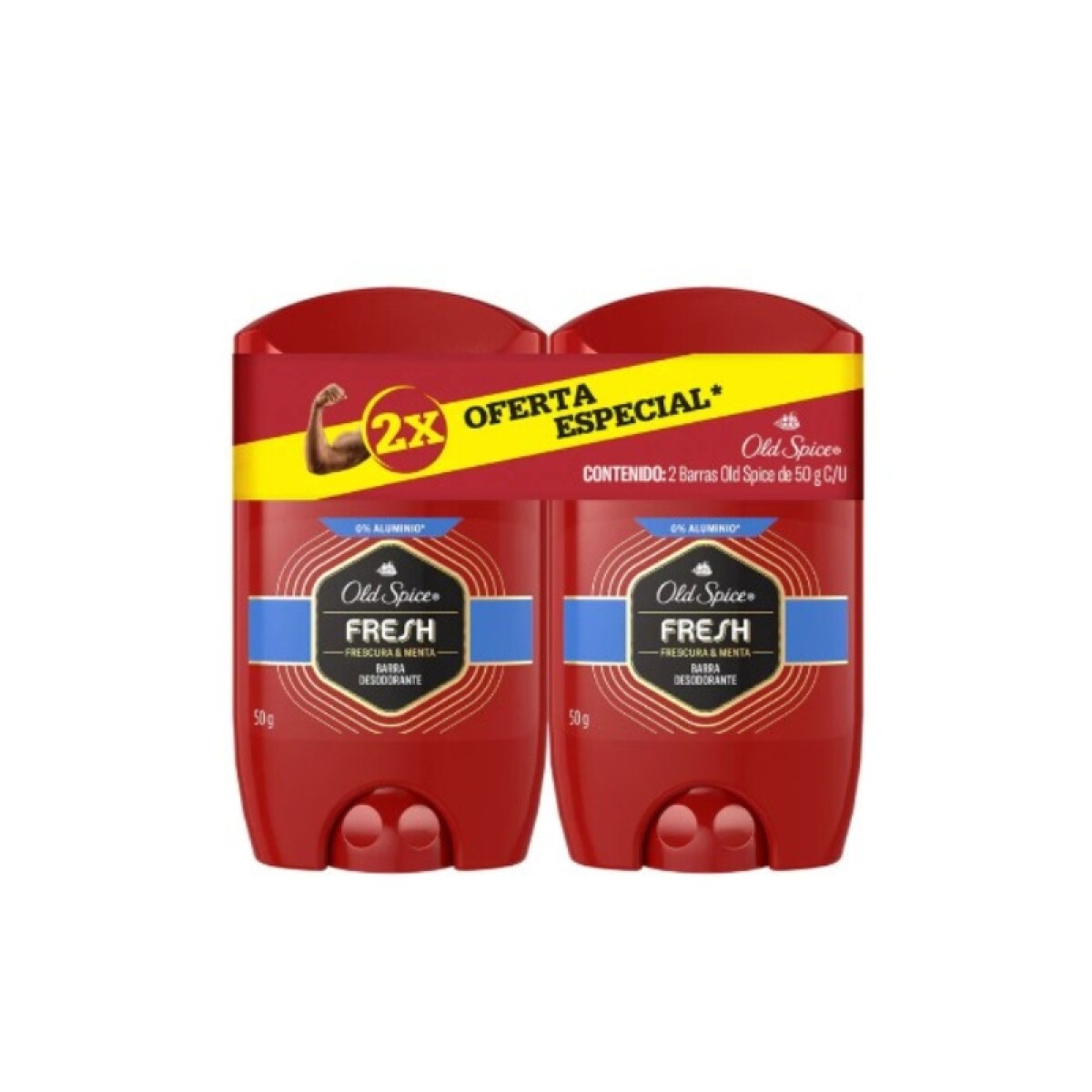 Old Spice Fresh deo en barra pack x2 
