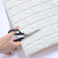 REVESTIMIENTO AUTO ADHESIVO 3D 70 X 77 CM X 3 MM - LADRILLO BLANCO X 10 REVESTIMIENTO AUTO ADHESIVO 3D 70 X 77 CM X 3 MM - LADRILLO BLANCO X 10