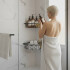 Estante Organizador Esquinero Set de 2 Accesorios Baño Ducha Adhesivo Imback Color Negro Estante Organizador Esquinero Set de 2 Accesorios Baño Ducha Adhesivo Imback Color Negro