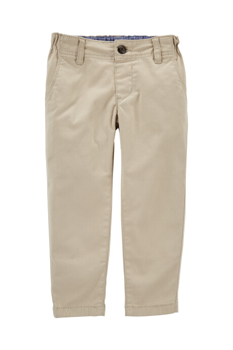Pantalón de sarga clásico. Talles 2-5T Sin color