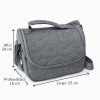 Lunchera Térmica Impermeable con Cierre de facil Apertura Gris
