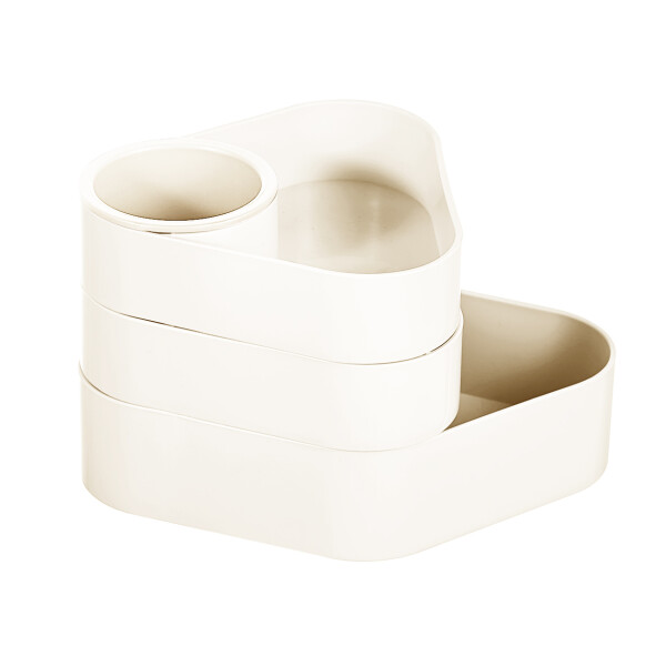 Organizador tres pisos beige