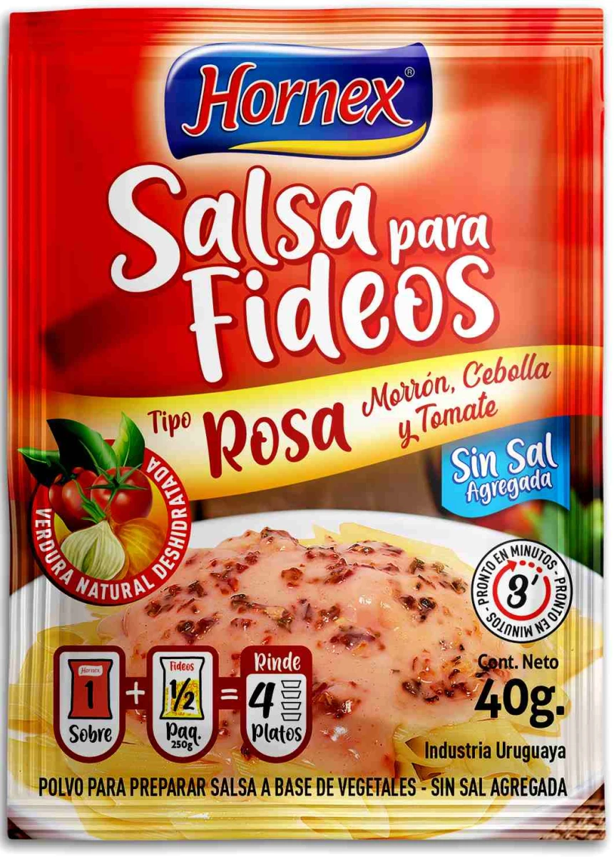SALSA HORNEX SIN SAL 40G ROSA 