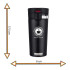 Vaso Térmico 380ml C/ Tapa Abre Facil Cafe Te Agua Y+ Variante Color Negro