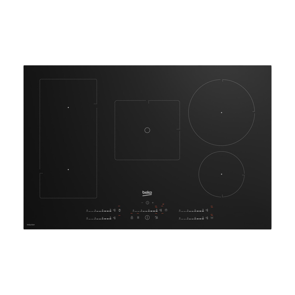 BEKO HII85770UF - ELECTRICO NEGRO ANAFE INDUCCIÓN 5H 80CM 