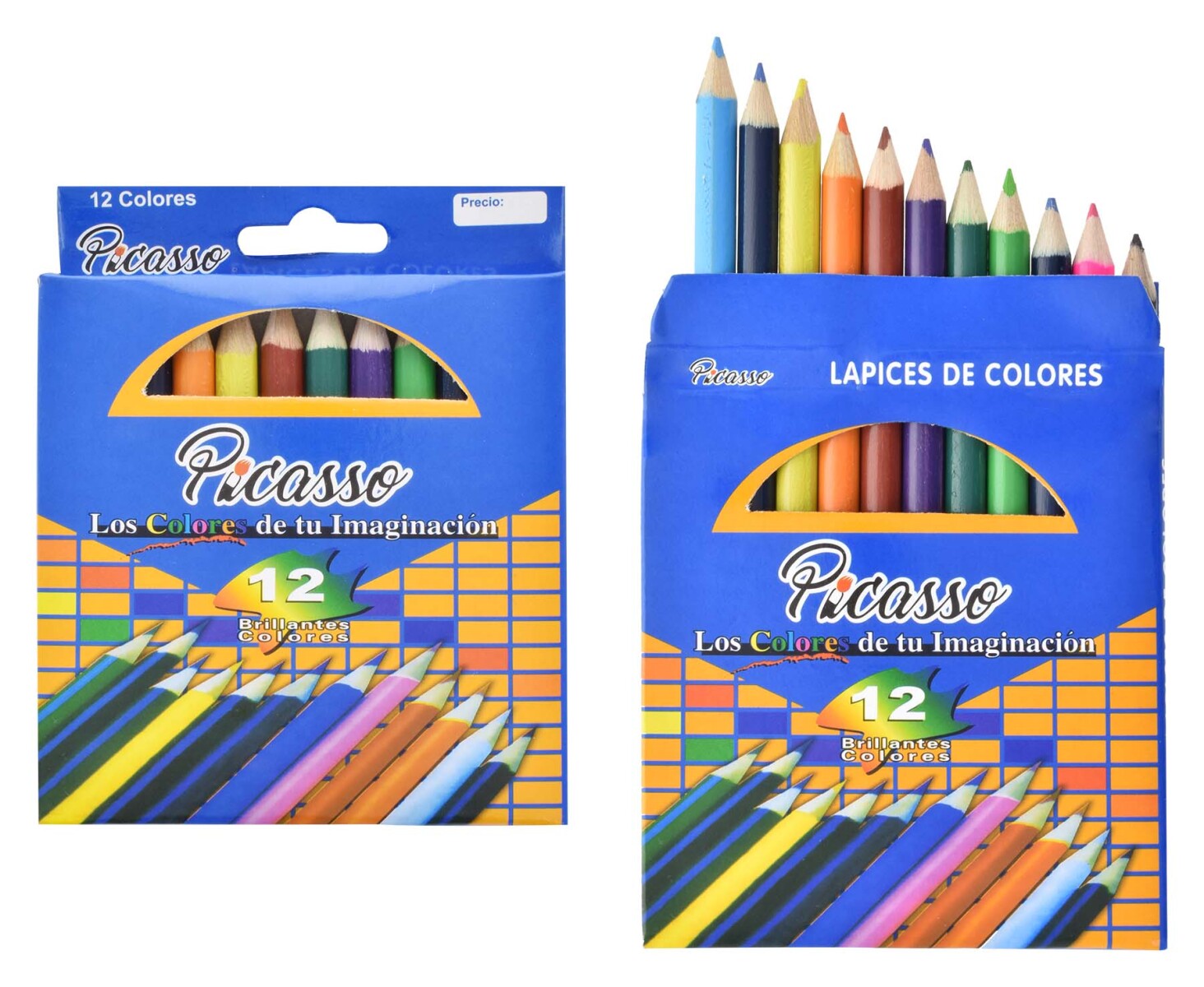 Lápices de Color, Cortos, Caja x 12 Colores –