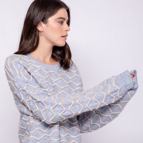 SWEATER MALVINA Celeste Cielo