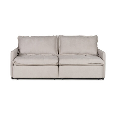 Sofá Cama Oliver - Tela Microfibra 12073 (Greige)