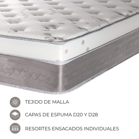 Colchón NEW YORK - 2 Plazas - Resortes -138x188x30 -120K Colchón NEW YORK - 2 Plazas - Resortes -138x188x30 -120K