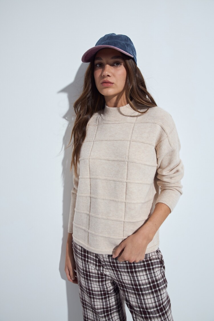 POLERA COLMAL Beige Melange