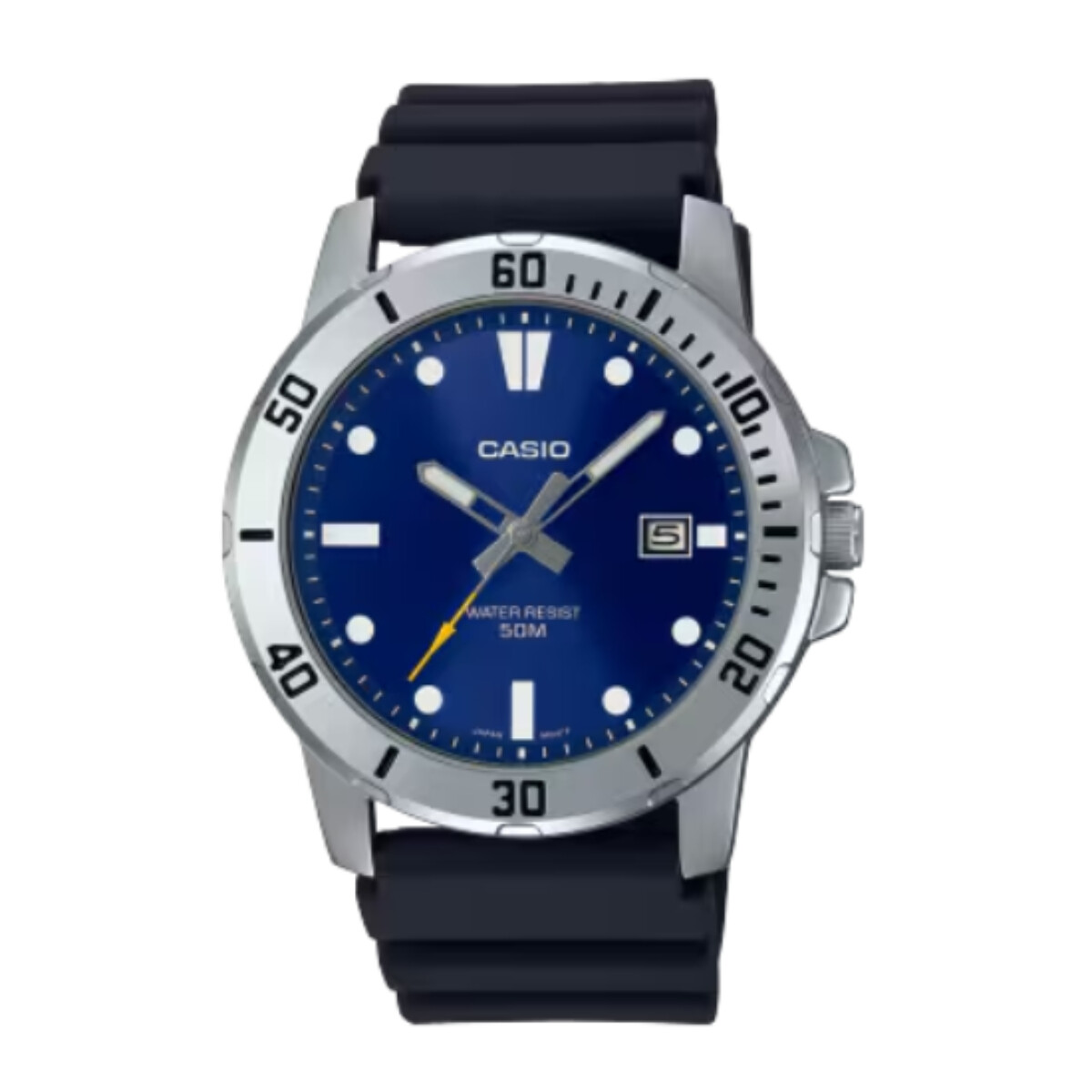 Reloj CASIO MTPVD01-2EVUDF en Resina Negro Esfera 45mm 