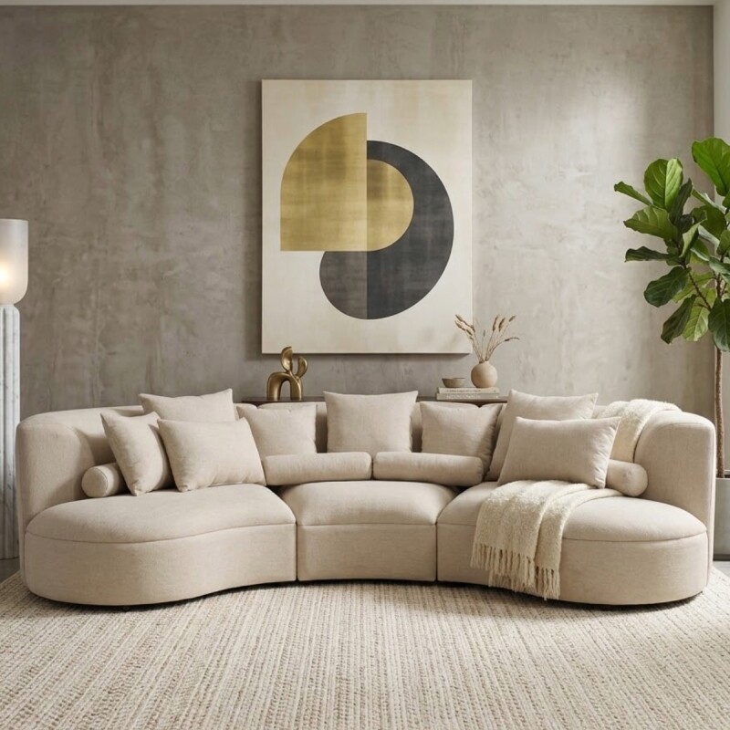 SOFA MOON 3 PUESTOS 305530 BEIGE 3PZS CD Unica
