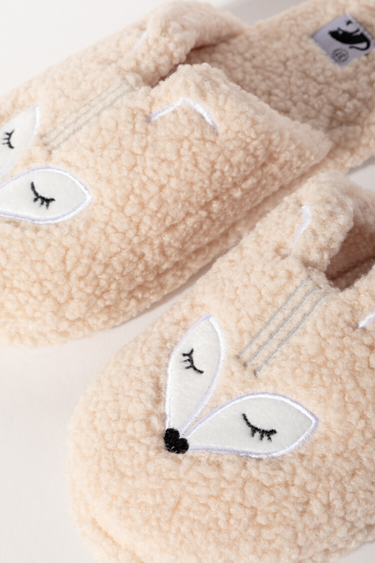 PANTUFLA ANIMALIC Beige