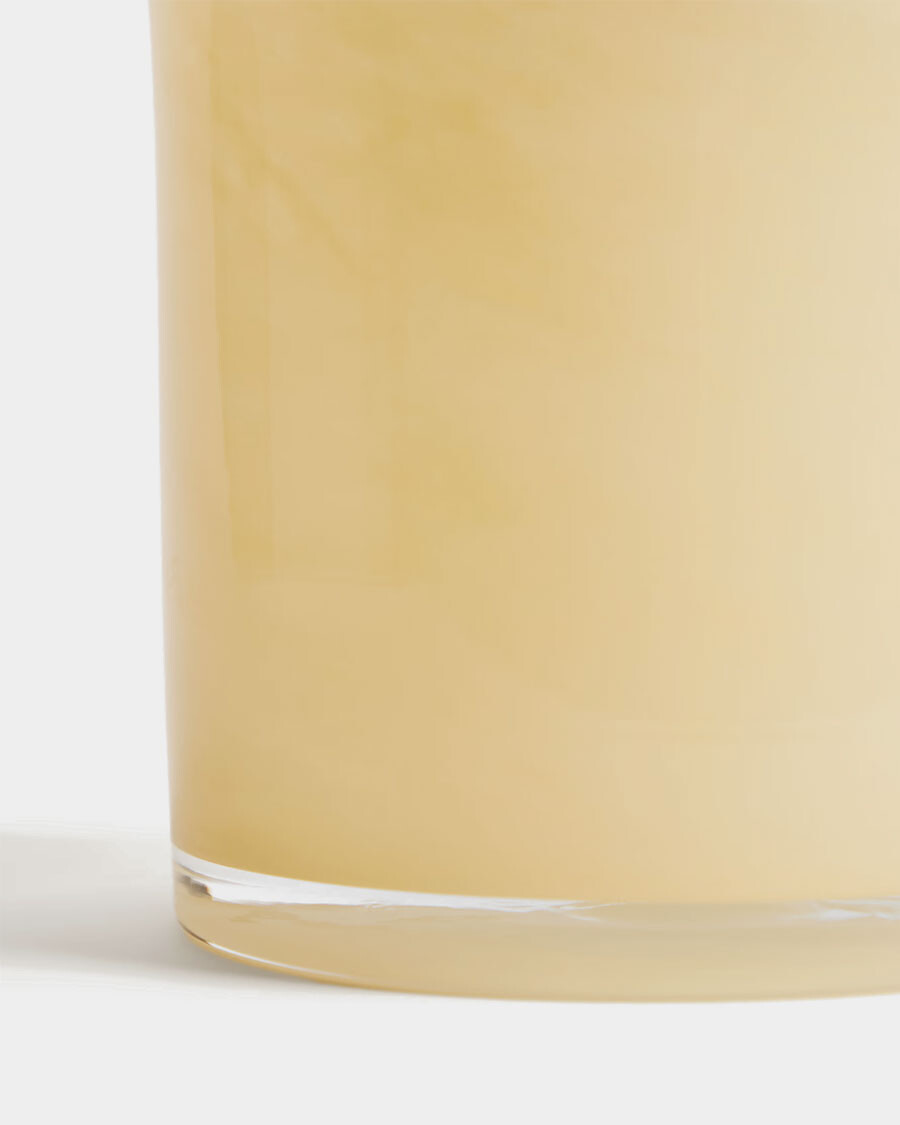 Jarrón Endasi de vidrio amarillo 19,5 cm 19,5 cm