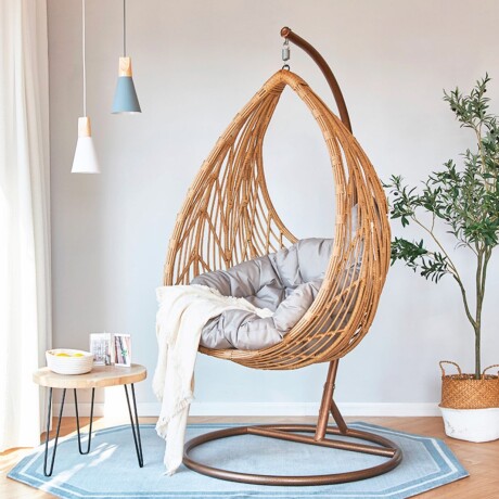Sillón Colgante Tropic Natural Altura 196cm x Ancho 105cm x Largo 105cm Sillón Colgante Tropic Natural Altura 196cm x Ancho 105cm x Largo 105cm