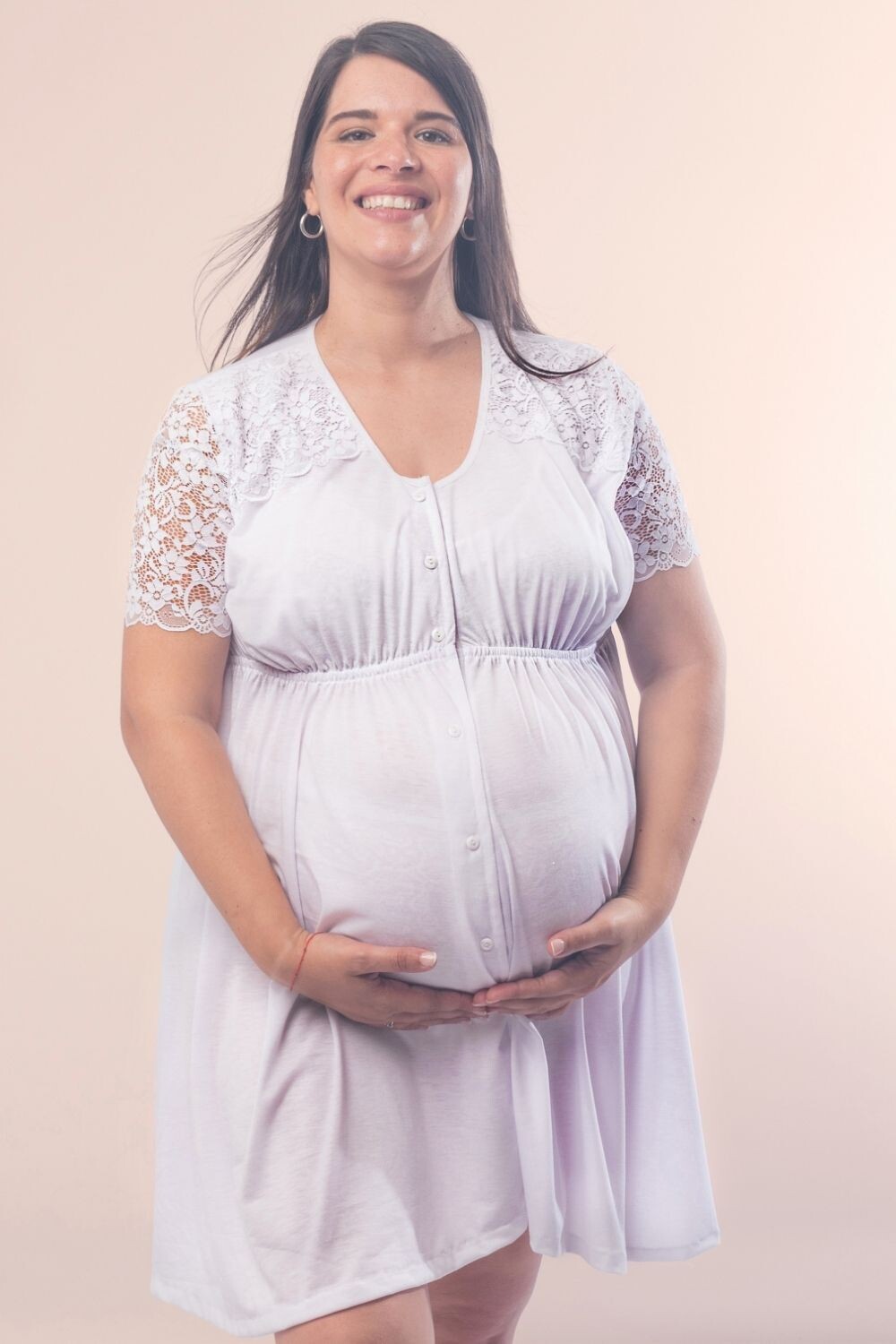 Camisón Maternal Micaela Crudo