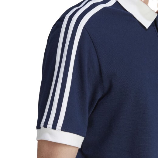 Remera Adidas 3-Stripe Polo - Azul Remera Adidas 3-Stripe Polo - Azul