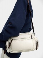 Bolso Bandolera De Nylon crudo