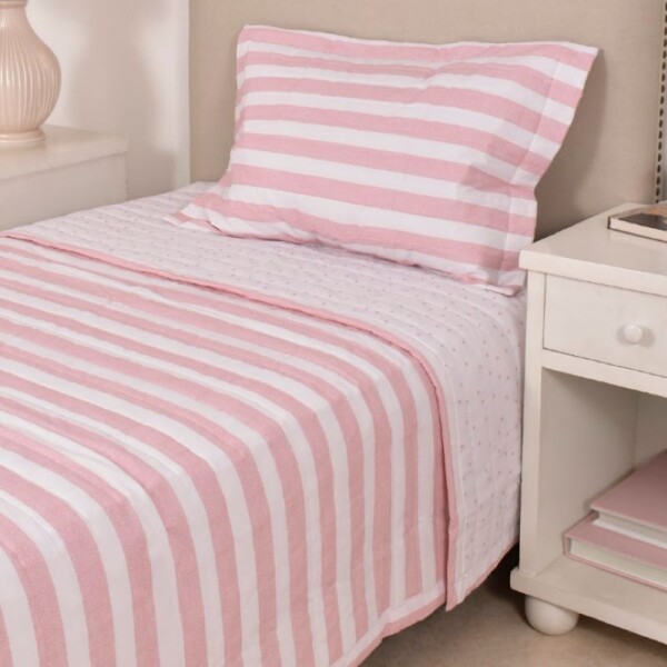 Cubrecama Col. Kids Estrellitas Rosa
