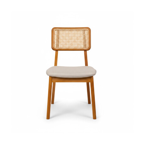 Silla Classic con tejido - Tela Rústica Crudo