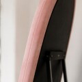 Espejo De Pie Irregular Terciopelo Acolchonado 1.60x0.60m Rosa