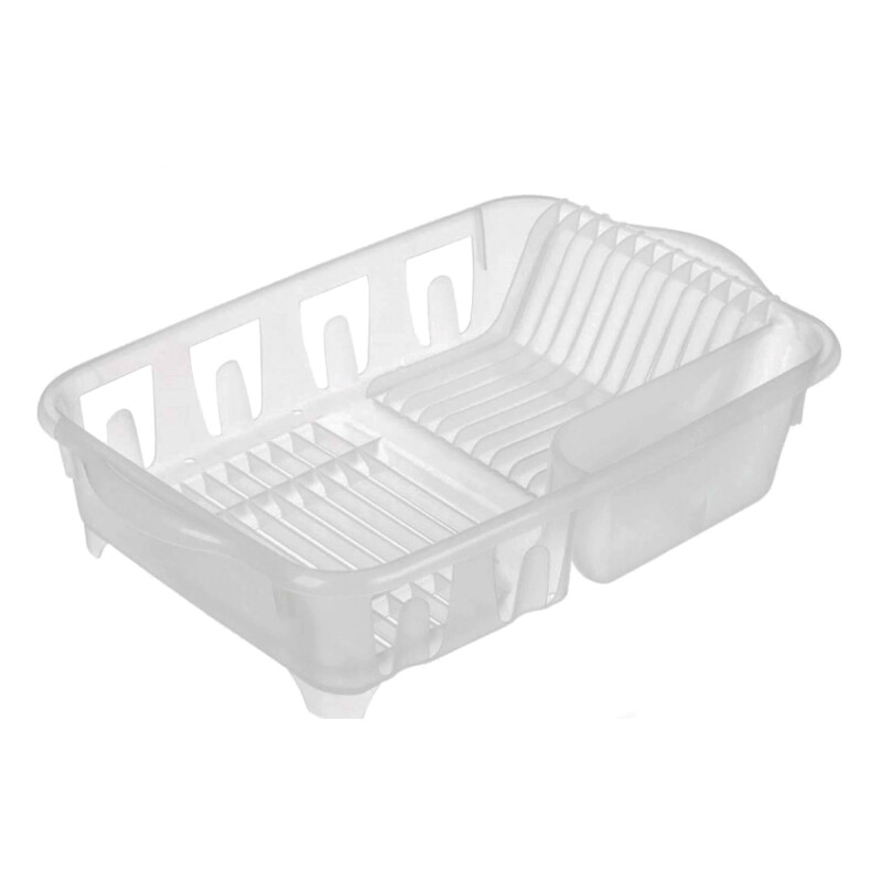 Escurridor de platos con bandeja TRANSPARENTE