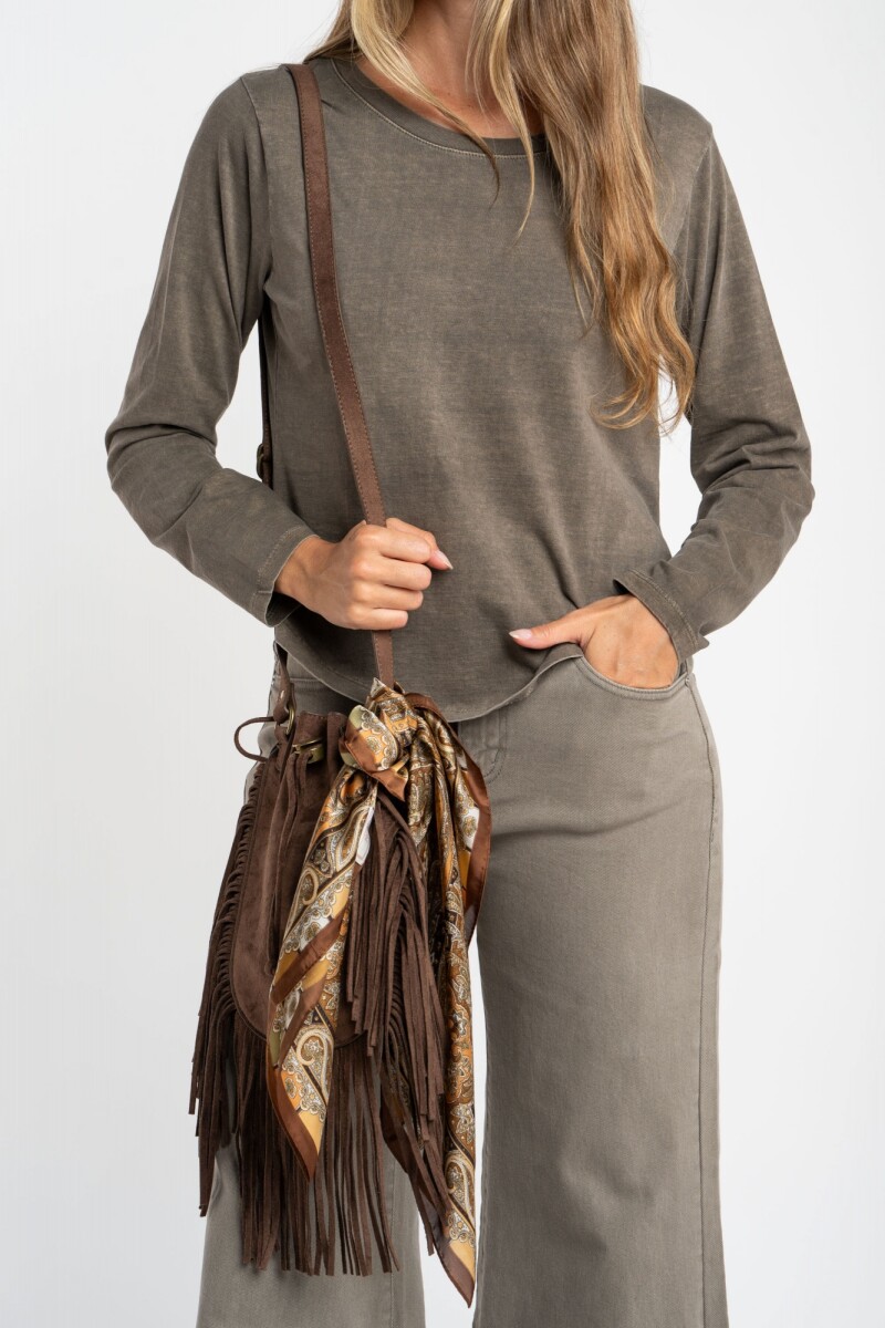 Remera Algodon Lavado Oliva