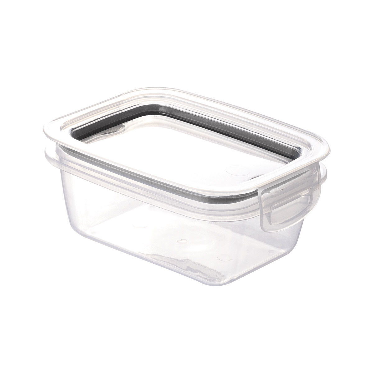 Recipiente Rectangular Dos Broches de 360 ml - NEGRO 