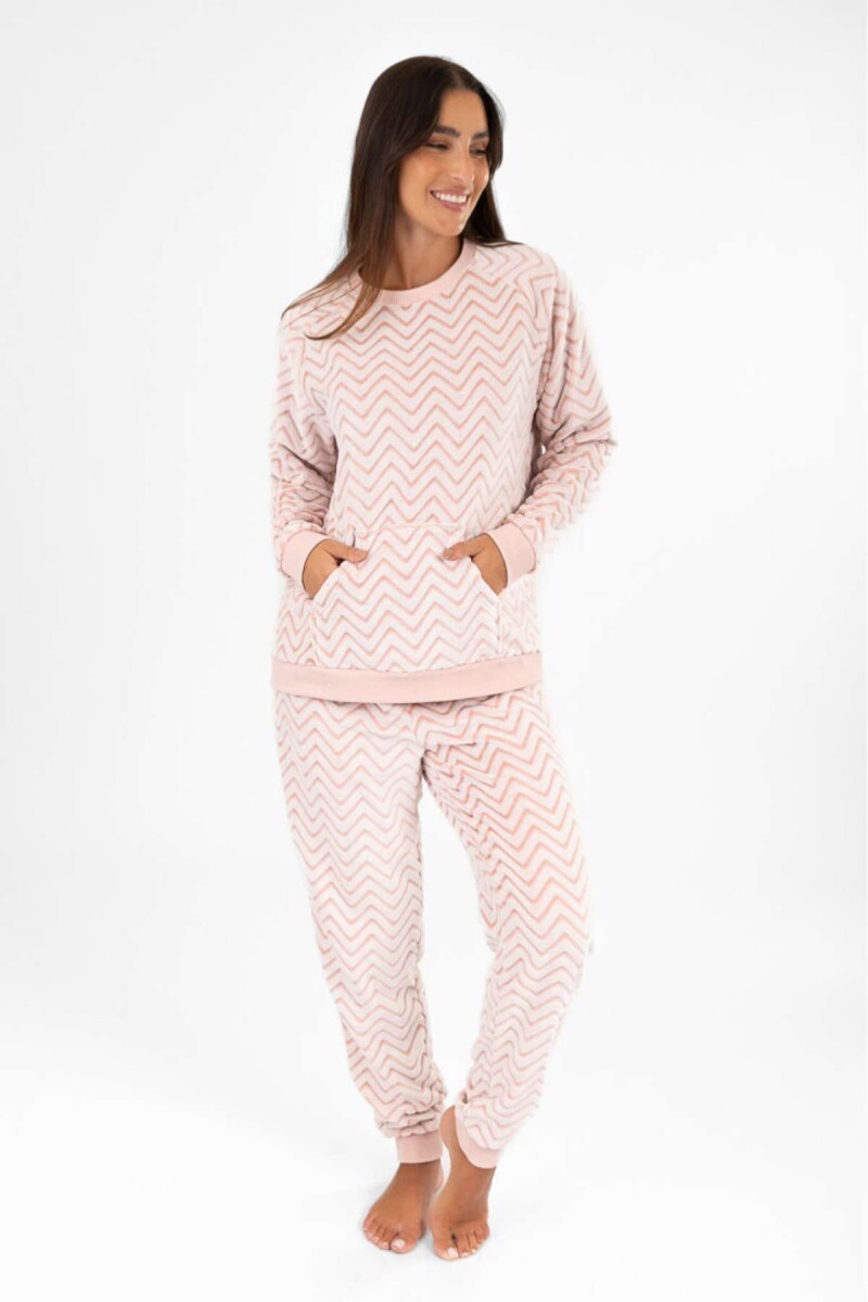 Pijama zigzag - Marfil 