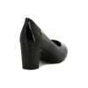 Modare Zapato De Dama Verniz Taco Cuadrado Bajo P/ Redonda Negro