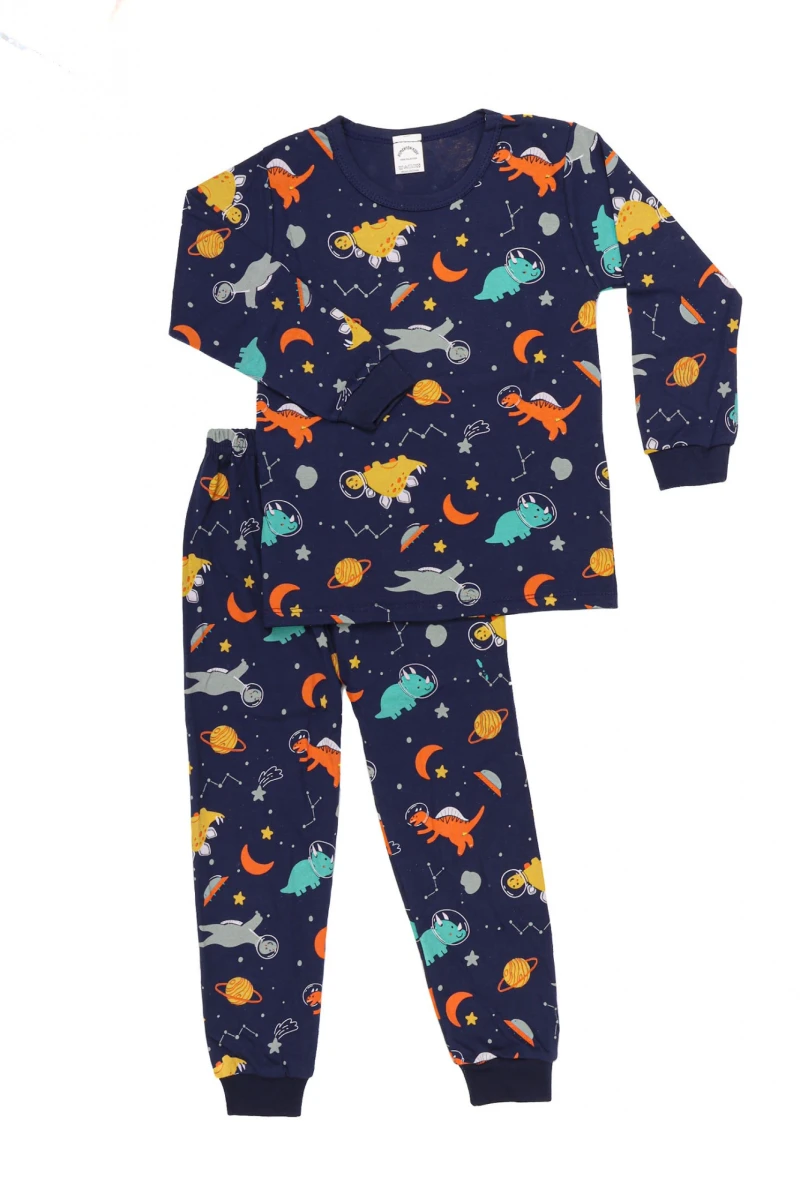 Pijama Dinosaurios - Azul Marino 