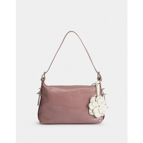 Bandolera Con Charm Rosa Viejo