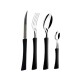 Juego cubiertos acero inox 12 piezas Inova NEGRO