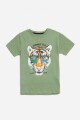 Remera tigre VERDE MUSGO