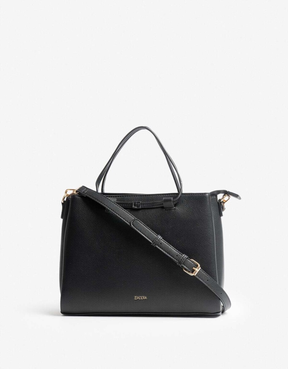 Cartera City Tricolor - Negro 