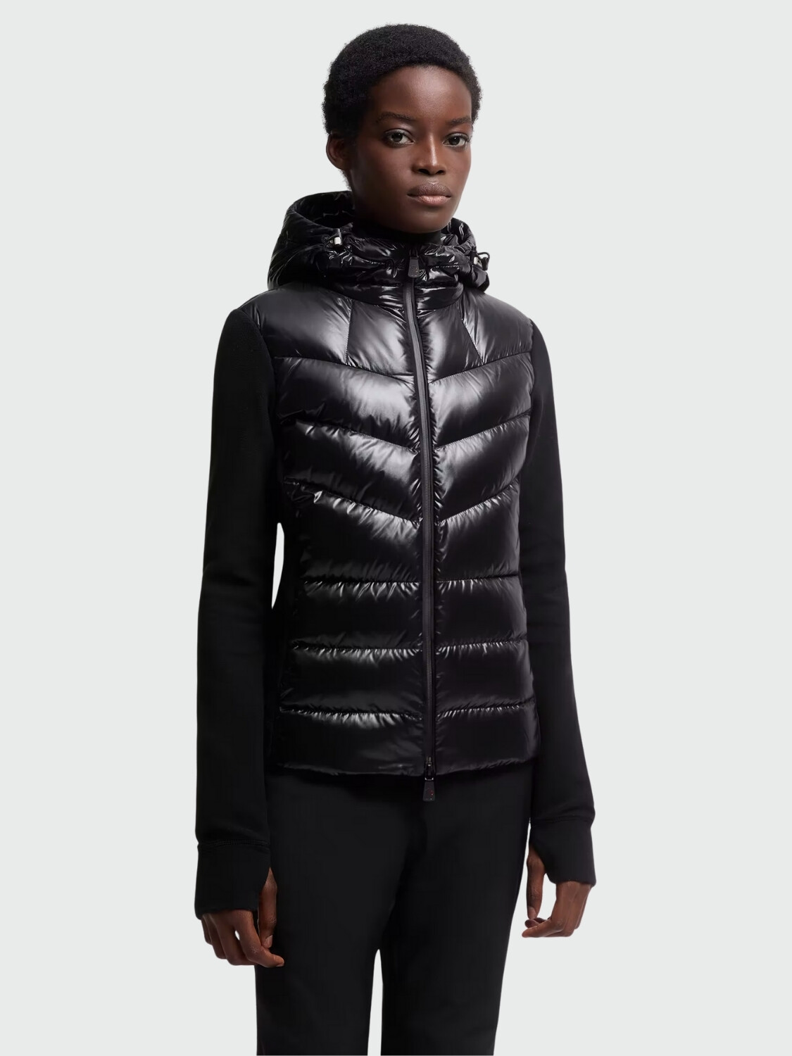 MONCLER - Cardigan Acolchado Maglia Negro