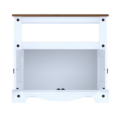 Mesa de tv Linea Naturale Blanco/Roble