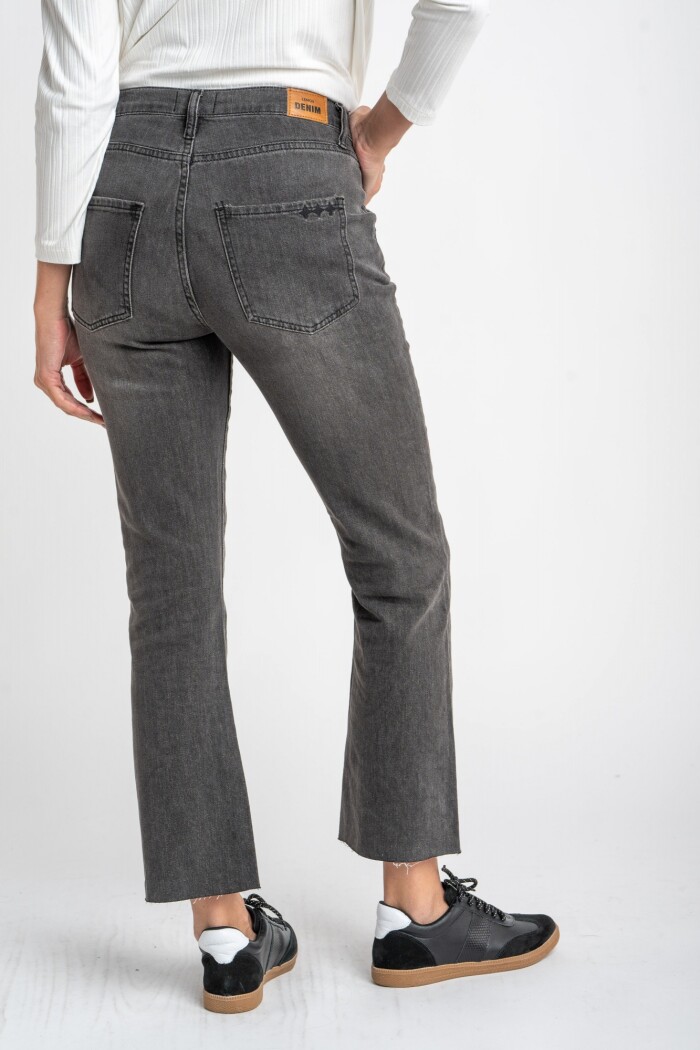Flare Mamá Denim Gris