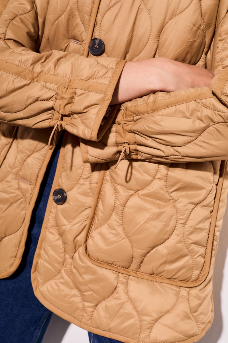 Campera Reversible Pelo Desmontable Camel