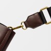 Cartera de Mano Anette Grande en Efecto Cuero Liso Marron