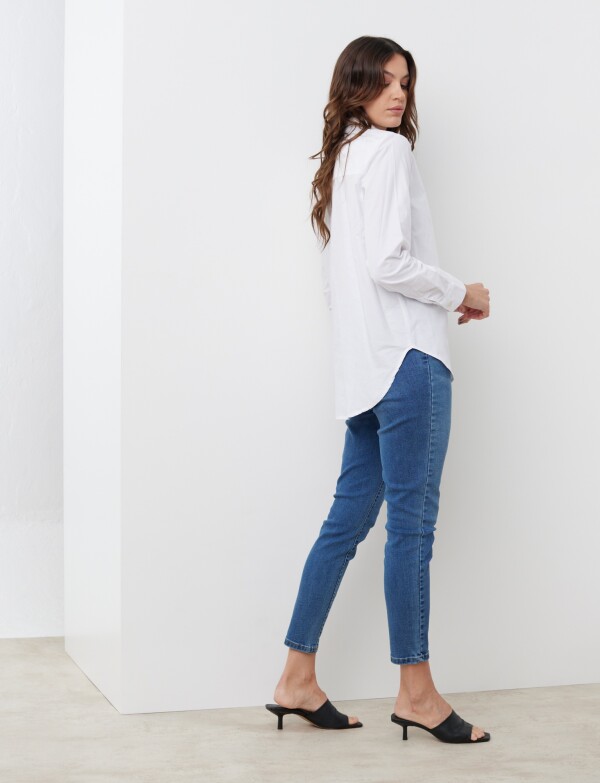 Camisa Algodon BLANCO