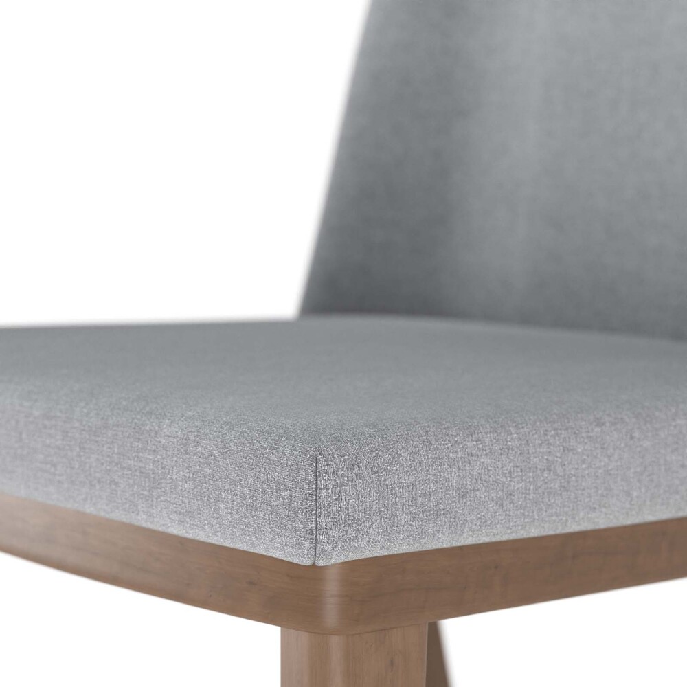 SILLA DE COMEDOR MADERA GRIS LORIELA
