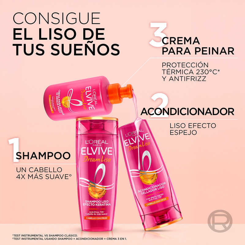 Acondicionador L'oreal Paris Elvive Dream Liso 370 Ml. Acondicionador L'oreal Paris Elvive Dream Liso 370 Ml.