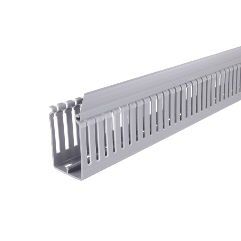 CABLECANAL 40X40MM GRIS RANURADO calado a gosto CABLECANAL 40X40MM GRIS RANURADO calado a gosto