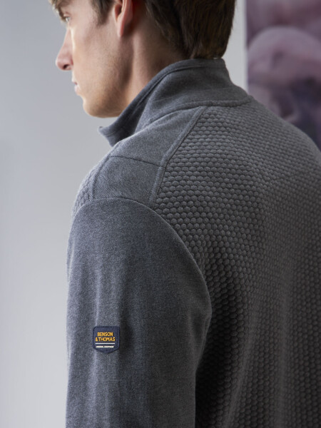 FLEECE MARSELLA GRIS OSCURO MELANGE