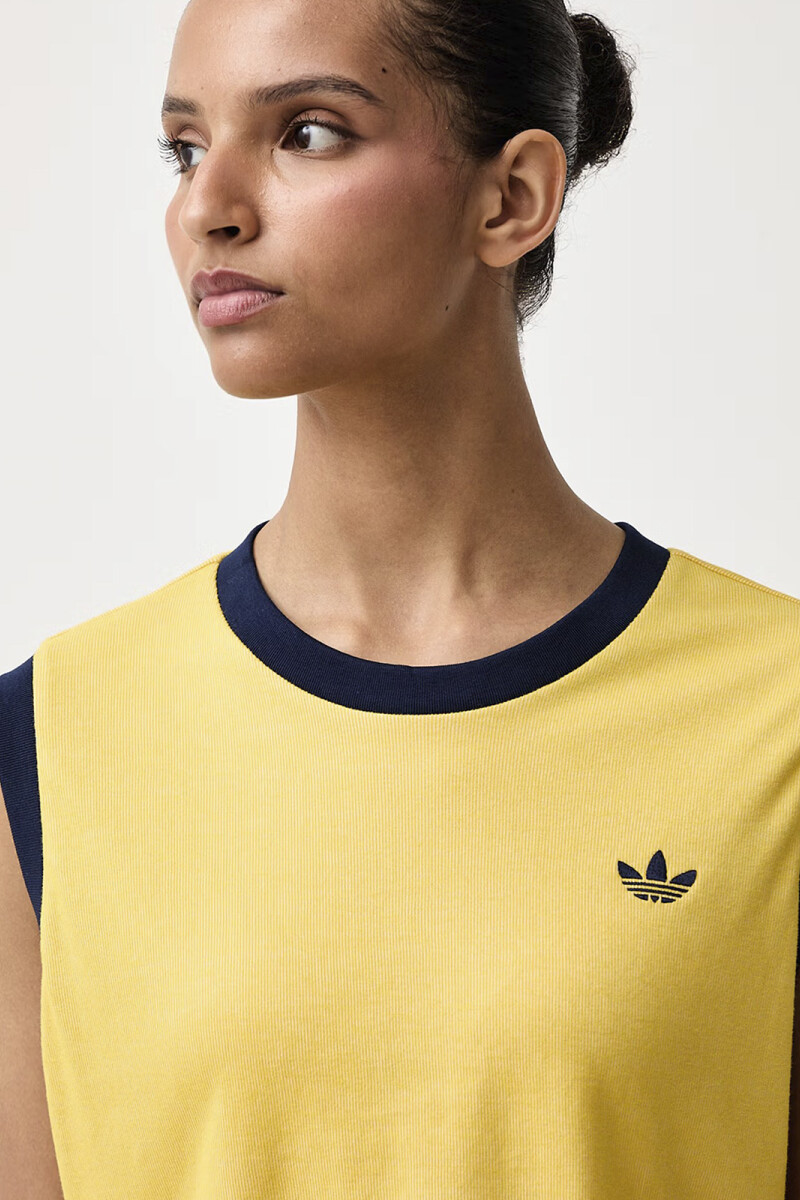 CAMISETA SIN MANGAS HEATHER Amarillo